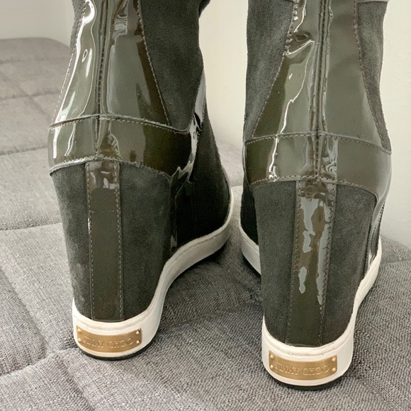 Women’s JIMMY CHOO 132 Panama wedge sneaker - Picture 2 of 7